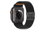 Smartwatch - Accessoires - Tech-Protect Nylon Clasp Strap for Apple Watch 44 / 45 / 46 / 49 mm - Black - 5906302363018