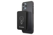 Powerbank - Karl Lagerfeld 3000mAh Inductive Powerbank with MagSafe - Black Powerbank - Zwart - 3000 mAh - 3666339000820