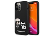 Mobiel - Covers & Cases - Karl Lagerfeld KLHCP13LSSKCK iPhone 13 Pro / 13 6.1" hardcase black/black Silicone Karl & Choupette - 3666339027070