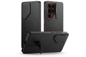 Mobiel - Covers & Cases - Tech-Protect Kevlar Aura MagSafe Case for Samsung Galaxy S25 Ultra - Black and Orange - 5906302363261