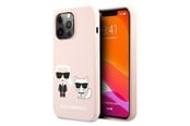 Mobiel - Covers & Cases - Karl Lagerfeld Silicone Karl&Choupette Case for iPhone 13 Pro / iPhone 13 - Light Pink - 3666339027193