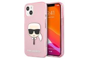 Mobiel - Covers & Cases - Karl Lagerfeld Glitter Karl's Head Case for iPhone 13 mini - Pink - 3666339027537