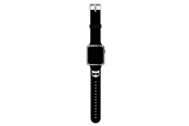 Smartwatch - Accessoires - Karl Lagerfeld KLAWLSLCK Apple Watch Strap 42/44 / 45mm black / black strap Silicone Choupette Heads - 3666339031671