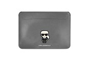 Tassen - Karl Lagerfeld Saffiano Ikonik Karl case for a 13-14" laptop - silver - 3666339040246
