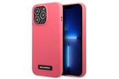Mobiel - Covers & Cases - Karl Lagerfeld Silicone Plaque Case for iPhone 13 Pro Max - Fuchsia - 3666339048839