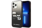 Mobiel - Covers & Cases - Karl Lagerfeld Gradient Ikonik Karl&Choupette Case for iPhone 13 Pro / iPhone 13 - Black - 3666339049263