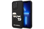 Mobiel - Covers & Cases - Karl Lagerfeld KLHCP13L3DRKCK iPhone 13 Pro / 13 6.1" black/black hardcase Karl&Choupette Ikonik 3D - 3666339049621