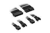 Voedingskabel (intern) - Kolink Core Standard Braided Cable Extension Kit - Jet Black - 2x 6+2pin 1x 4+4pin 1x 20-4pin - CORESTANDARD-EK-BLK