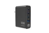 Mobiel - Adapters & Opladers - Gembird 4-port 100 W GaN USB fast charger - TA-UC-1A3C-PD100-01-BK