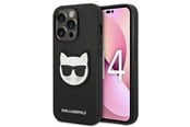 Mobiel - Covers & Cases - Karl Lagerfeld Saffiano Choupette Head Patch Case for iPhone 14 Pro - Black - 3666339076979