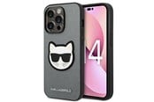 Mobiel - Covers & Cases - Karl Lagerfeld Saffiano Choupette Head Patch case for iPhone 14 Pro - silver - 3666339077013