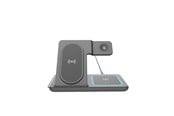 Mobiel - Adapters & Opladers - Gembird 3-in-1 foldable wireless charger stand 15 W - Apple watch - TA-WPC31A-01-BK