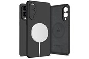 Mobiel - Covers & Cases - Tech-Protect Liquid Silicone MagSafe Case for Samsung Galaxy S25 Edge - Black - 5906302363681
