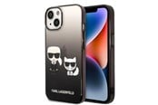Mobiel - Covers & Cases - Karl Lagerfeld KLHCP14STGKCK iPhone 14 6.1 "hardcase black / black Gradient Ikonik Karl & Choupette - 3666339086404
