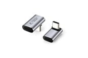 USB-kabel - Tech-Protect Ultraboost AA02 USB-C Angle Adapter - Grey - 5906302367979