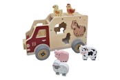 Houten speelgoed - Playwood Wooden Shape Car Farm Animals - RS303A