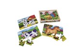 Puzzels - Playwood Four Wooden Jigsaw Puzzles in a Box - 12 Pieces Hout - RS195