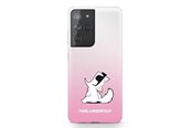 Mobiel - Covers & Cases - Karl Lagerfeld Choupette Fun Case for Samsung Galaxy S21 Ultra - Pink - 3700740496985