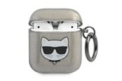 Mobiel - Covers & Cases - Karl Lagerfeld KLA2UCHGK AirPods 1/2 cover black/black Glitter Choupette - 3666339009106