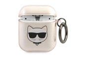 Mobiel - Covers & Cases - Karl Lagerfeld Glitter Choupette Case for AirPods 1 / 2 - Gold - 3666339009199