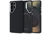 Mobiel - Covers & Cases - Tech-Protect Ion Carbon MagSafe Case for Samsung Galaxy S25 Ultra - Black - 5906302368372