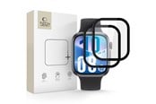 Mobiel - Beschermend glas - Tech-Protect Glass Flex+ 2-pack Hybrid Glass for Huawei Watch Fit 3 / 4 - Black - 5906302368501