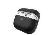 Mobiel - Overige accessoires - KeyBudz Artisan Series Leather Case for AirPods Pro 3 - Black - APP3_S3_BLK