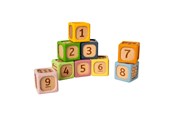 Speelgoed voor baby's - Bigjigs Wooden Soft Sorting Blocks - 9 pcs. - 38018