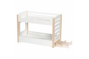 Pop, teddybeer en materiaal - Goki Wooden Doll Bunk Bed with Slide - 51451