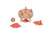 Bordspellen, Kaartspellen & Dobbelspellen - Goki Wooden Dice Game in Cotton Storage Bag - 56295