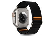 Smartwatch - Accessoires - Tech-Protect Nylon Slip Strap for Apple Watch 44 / 45 / 46 / 49 mm - Black - 5906302368853