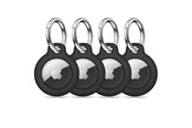 Mobiel - Covers & Cases - Tech-Protect Rough 4-pack Case for Apple AirTag 1/2 - Black - 5906302368938