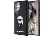 Mobiel - Covers & Cases - Karl Lagerfeld 3D Rubber Ikonik Case for Samsung Galaxy S24 Ultra - Black - 3666339242015