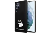 Mobiel - Covers & Cases - Karl Lagerfeld Silicone Choupette case for Samsung Galaxy S24 Ultra - black - 3666339242343