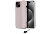 Mobiel - Covers & Cases - Karl Lagerfeld Saffiano Rhinestones & Charm case for iPhone 15 / 14 / 13 - pink - 3666339258108