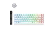 Toetsenbord - MCHOSE Ace 68 Ice Rhino Magnetic Hall Effect Magnetic - Gaming Toetsenbord - Zonder Numpad - Engels (US international) - Wit - HW-Ace68-17