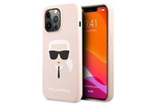 Mobiel - Covers & Cases - Karl Lagerfeld Silicone Karl`s Head Case for iPhone 13 Pro / 13 6.1" - Light Pink - 3666339027759
