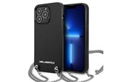 Mobiel - Covers & Cases - Karl Lagerfeld Monogram Plaque Case for iPhone 13 Pro / 13 6.1" - Black - 3666339049942