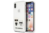Mobiel - Covers & Cases - Karl Lagerfeld Karl & Choupette iPhone Xs Max Case - Transparent - 3666339055059