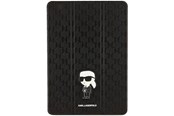 Tablet - Hoezen - Karl Lagerfeld Saffiano Monogram Ikonik Case for iPad 10.2" 2019 (7th gen.) Folio Magnet Allover Cover - Black - 3666339119119