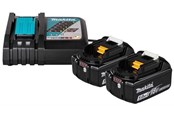 Accu & Oplader - Makita 1914J6-4 Battery and charger set 2 x 5Ah 18V - 1914J6-4