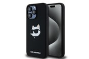 Mobiel - Covers & Cases - Karl Lagerfeld Silicone Choupette Head MagSafe case for iPhone 15 Pro - black - 3666339257286