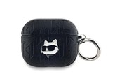 Mobiel - Overige accessoires - Karl Lagerfeld Monogram Choupette Head case for AirPods 3 - black - 3666339283612