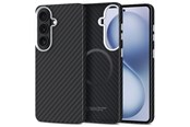 Mobiel - Covers & Cases - Tech-Protect  Ion Carbon MagSafe Case for Samsung Galaxy S26 - Black and Silver - 5906302390519