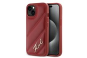 Mobiel - Covers & Cases - Karl Lagerfeld Diagonal Quilted Script case for iPhone 15 / 14 / 13 - red - 3666339252366