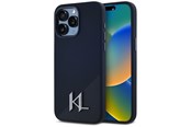 Mobiel - Covers & Cases - Karl Lagerfeld Silicone Shadow Metal Initial MagSafe Case for iPhone 15 Pro Black - 3666339252946