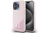 Mobiel - Covers & Cases - Karl Lagerfeld Silicone Shadow Metal Initial MagSafe Case for iPhone 15 Pro Max Pink - 3666339253097