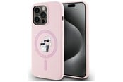Mobiel - Covers & Cases - Karl Lagerfeld Silicone Karl&Choupette MagSafe Case for iPhone 14 Pro Max - Pink - 3666339254452