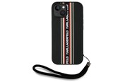 Mobiel - Covers & Cases - Karl Lagerfeld Saffiano Athleisure Stripes Cord iPhone 15 Case - Red - 3666339254605