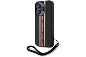 Mobiel - Covers & Cases - Karl Lagerfeld Saffiano Athleisure Stripes Cord iPhone 15 Pro Max Case - Red - 3666339254636